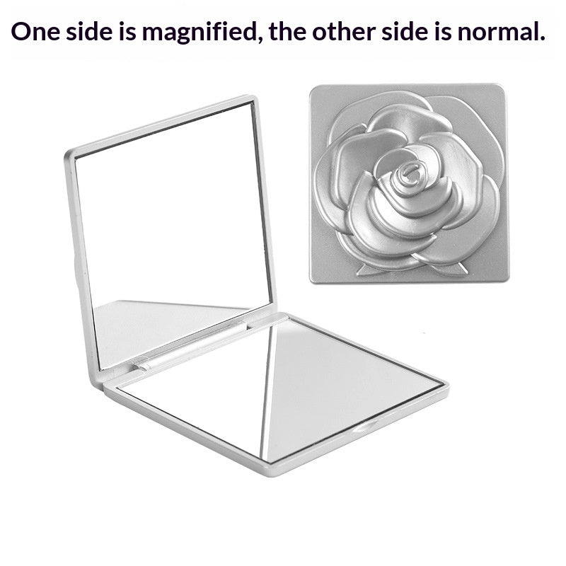 Stay Beautiful Anywhere – Pocket Size Mirror with Luxury Design ✨