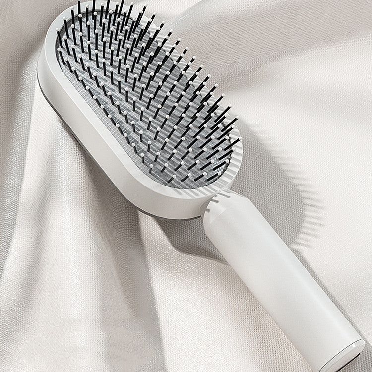 Self Cleaning Hair Brush — One Key Clean,
Anti-Static Massage Scalp Comb for Women