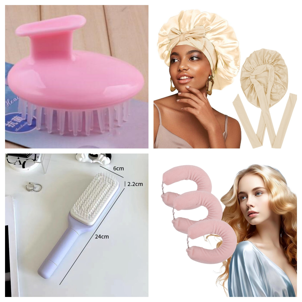 Silicone Shampoo Brush Scalp Massager 
— Hair Growth & Deep Cleansing Tool