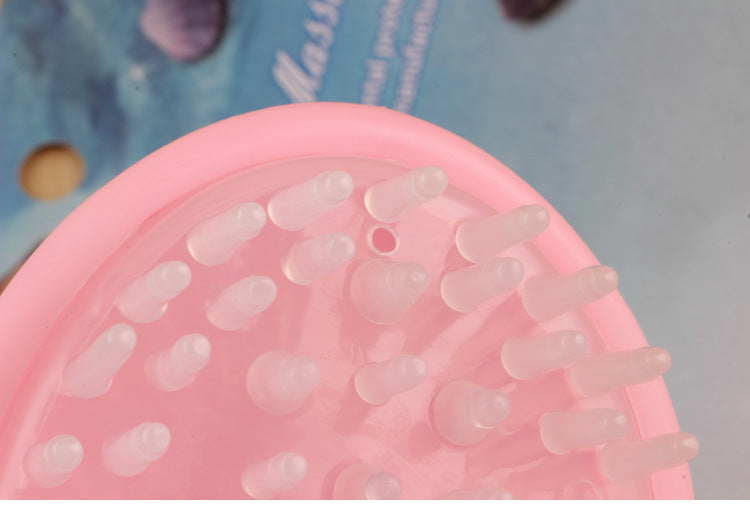 Silicone Shampoo Brush Scalp Massager 
— Hair Growth & Deep Cleansing Tool