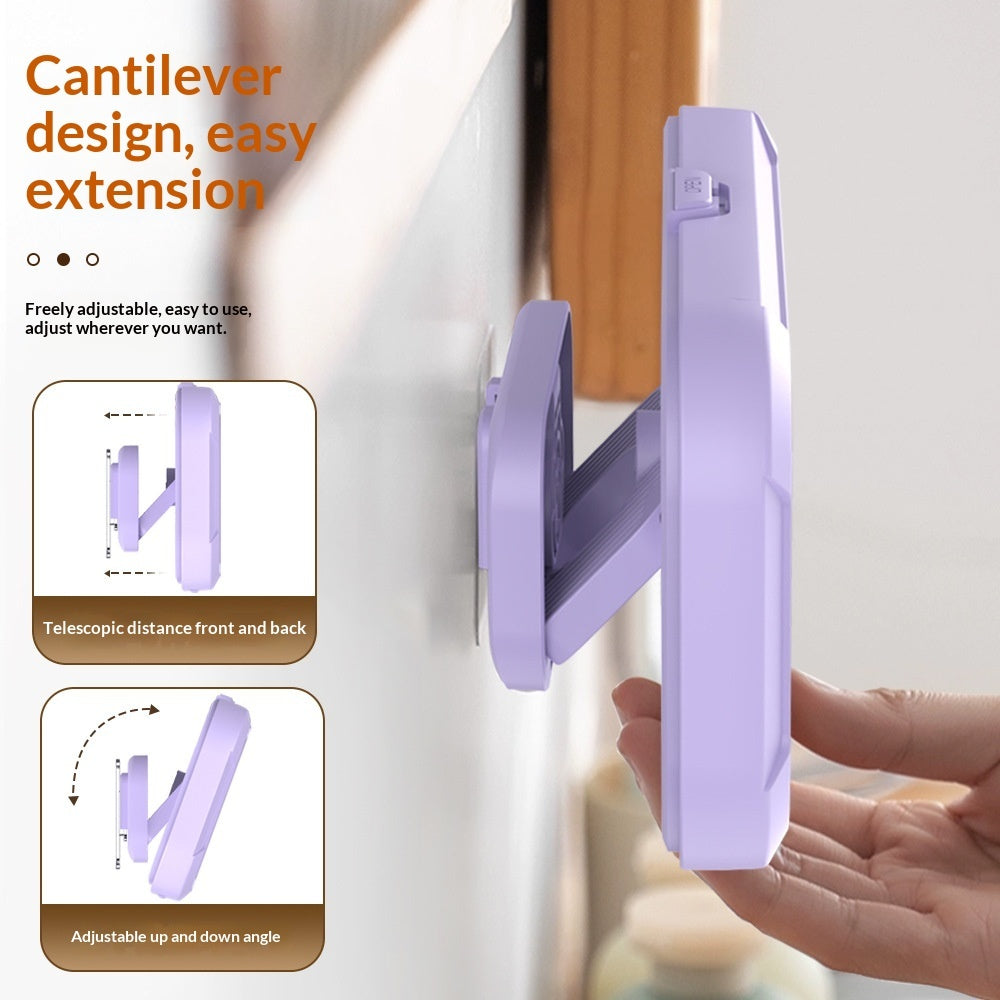 Waterproof Bathroom Shower Stand for Lazy Users - No Drill 360° Rotating Phone & Bottle Holder