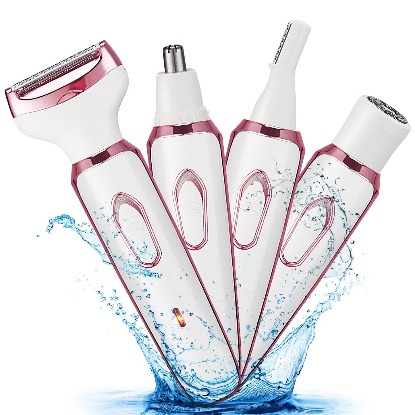 4-in-1 Electric Razor for Women – Painless Bikini, Face & Body Hair Trimmer