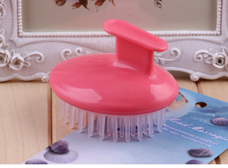 Silicone Shampoo Brush Scalp Massager 
— Hair Growth & Deep Cleansing Tool