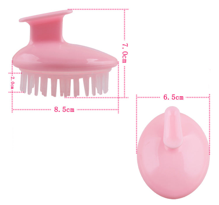 Silicone Shampoo Brush Scalp Massager 
— Hair Growth & Deep Cleansing Tool