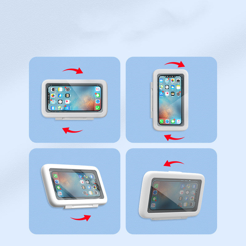 Waterproof Shower Phone Holder – Touch Screen Bathroom Wall Mount Case