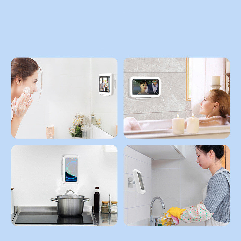 Waterproof Shower Phone Holder – Touch Screen Bathroom Wall Mount Case