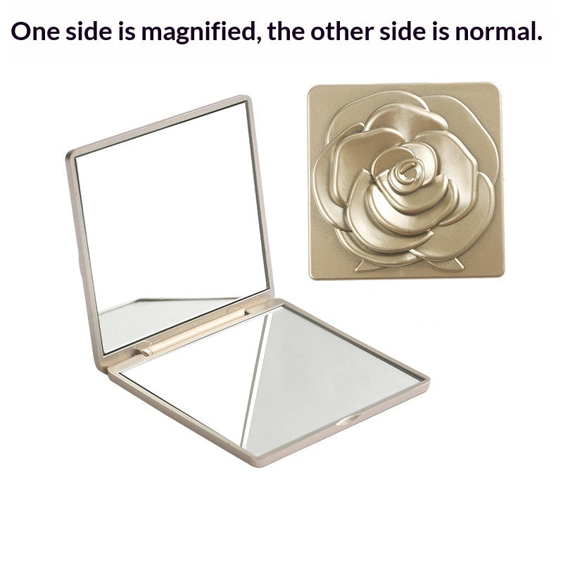 Stay Beautiful Anywhere – Pocket Size Mirror with Luxury Design ✨