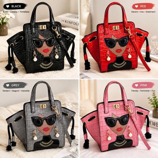 Glasses Beauty Diagonal HandBag | Women's Fashion Handbag