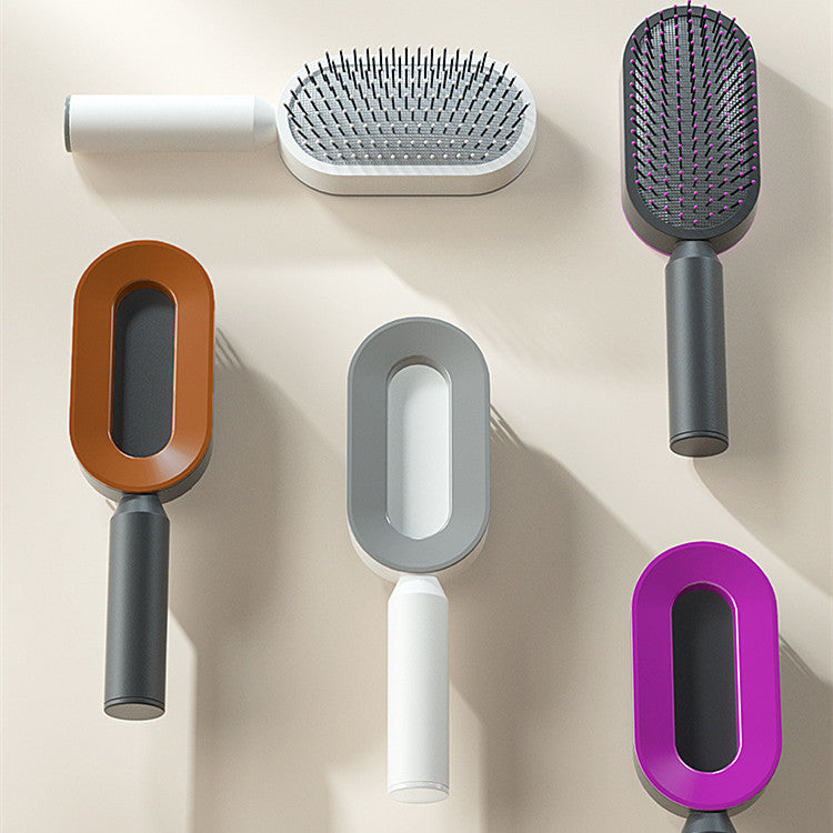 Self Cleaning Hair Brush — One Key Clean,
Anti-Static Massage Scalp Comb for Women