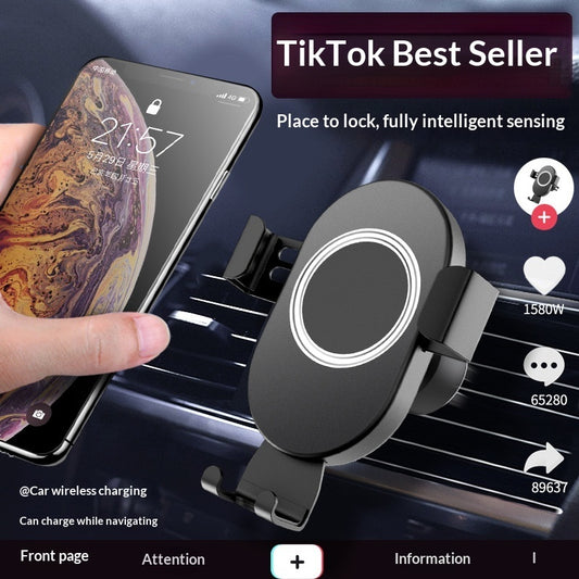 Car Phone Holder with Wireless Charging – Hands-Free Auto Mount Charger