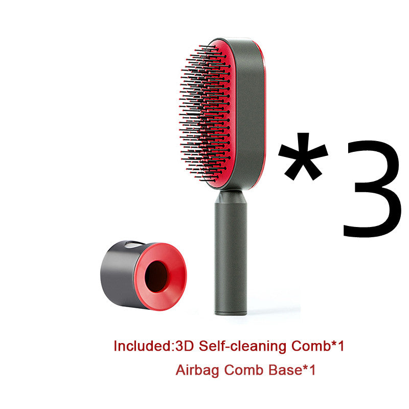 Self Cleaning Hair Brush — One Key Clean,
Anti-Static Massage Scalp Comb for Women