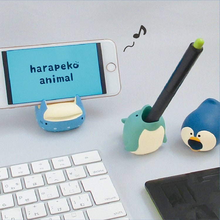 Cute Cartoon Animal Phone Holder Stand - Shark Dolphin Penguin Resin Desk Phone Holder