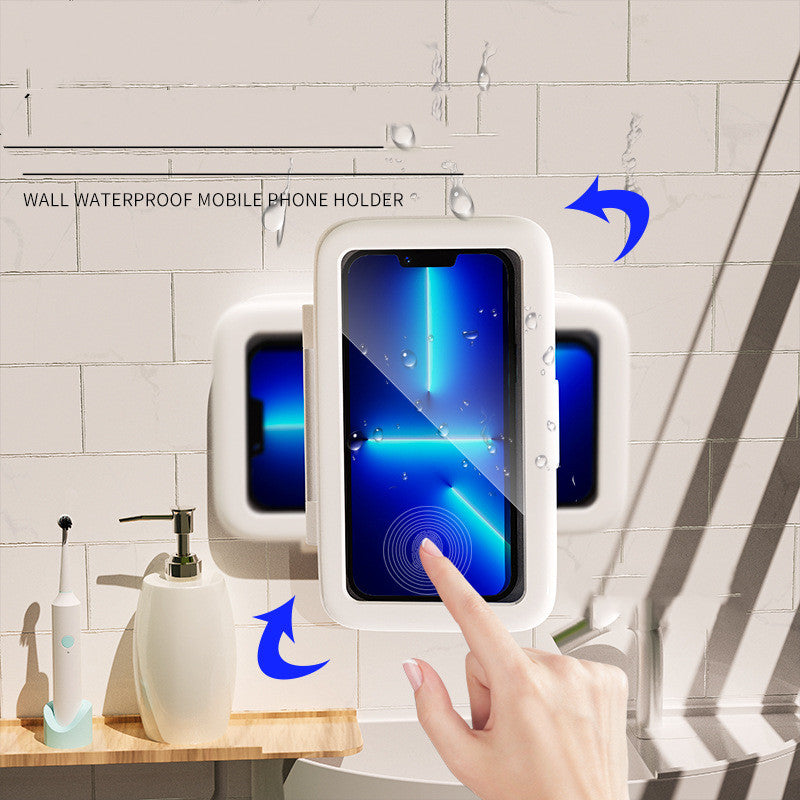 Waterproof Shower Phone Holder – Touch Screen Bathroom Wall Mount Case