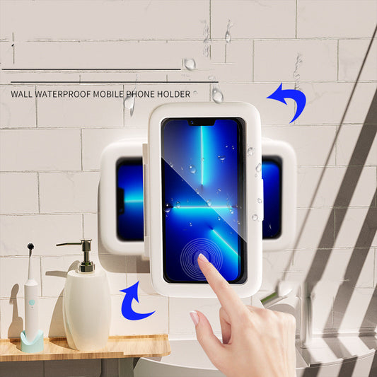 Waterproof Shower Phone Holder – Touch Screen Bathroom Wall Mount Case